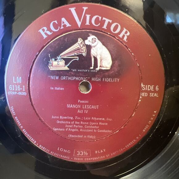 Puccini, MANON LESCAUT, Jonel Perlea, Orchestra & Chorus 3LP Box Set + BOOKLET!! - Picture 9 of 16